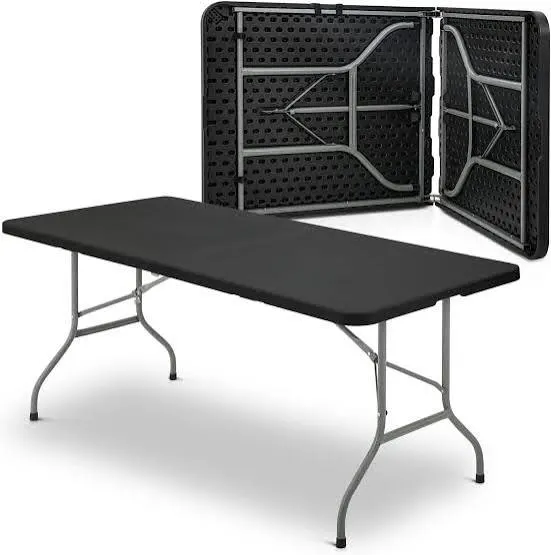 6ft Black Folding Tables